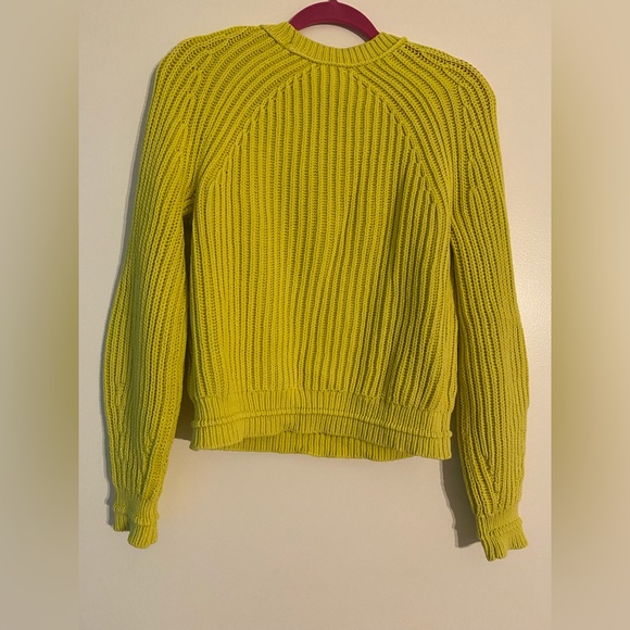 NWT J.Crew Knitted Neon Yellow Sweater XS - Picture 7 of 7